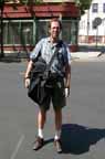 Folding bike carry bag on shoulder