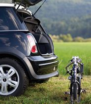 Bigfish folding bike easily fits in a Mini Cooper