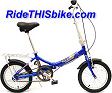 Kent Compact 16 6 speed folding bike