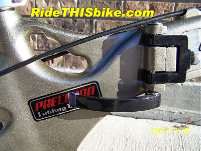 folding bike integrated carry handle