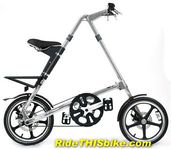 silver Strida LT folding bike