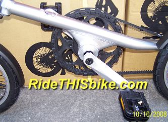 Silver Strida Mini folding bike