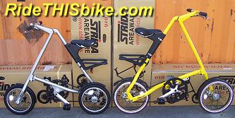 Silver Strida Mini folding bike