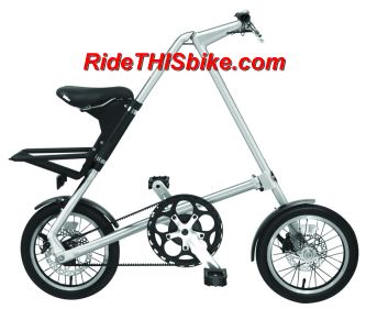 Silver Strida Mini folding bike