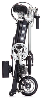 CarryMe DC folding e-bike folded