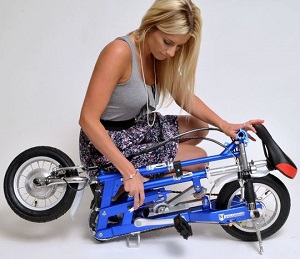 VeloMini bicycle folded