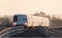 BART light rail train